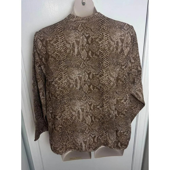CATHERINES Jacket Size 2X 22/24W Casual Reptile Print Open Front Stylish #1119 - Picture 5 of 9